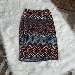 Cato 🔴Boho Midi Skirt